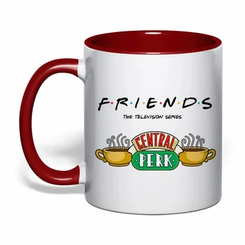 Чашка з друком "Friends (Друзі)" №6 (колір бордовий) (37324)