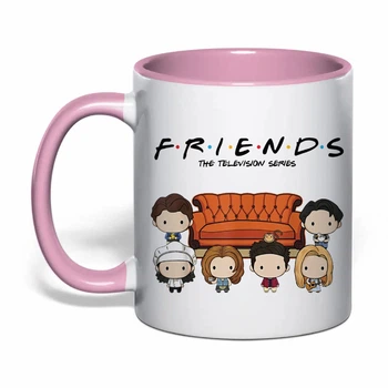 Чашка з друком "Friends (Друзі)" №5 (колір рожевий) (37286)
