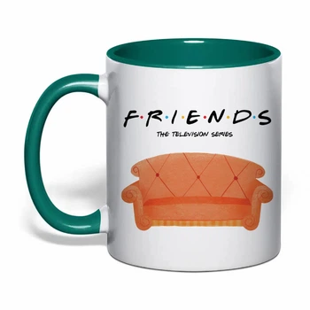 Чашка з друком "Friends (Друзі)" №2 (колір темно-зелений) (37153)
