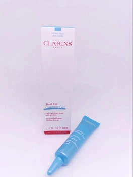 Охолоджувальний гель для усунення слідів втоми навколо очей Clarins Total eye contour gel 7 мл