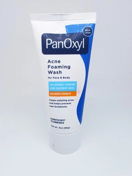Пенка для умывания от акне, для лица и тела Panoxyl Acne foaming wash 85 гр