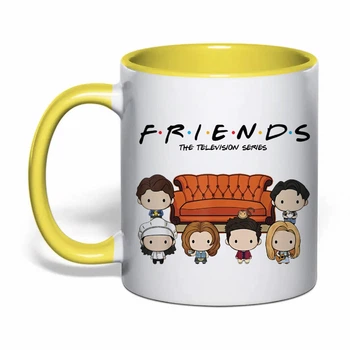 Чашка з друком "Friends (Друзі)" №5 (колір жовтий) (37290)