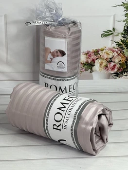 Простыньна резинке 160х200см сатин Romeo Home 102140