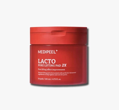 Пилинг‑пэды для сужения пор MEDIPEEL Lacto Pore Lifting Pad 2x (50 шт/140 мл)