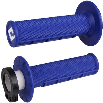Мото грипсы ODI HALF-WAFFLE MX V2 Lock-On BLue
