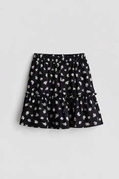 Спідниця H&M 1224668 146-152см чорний квіти