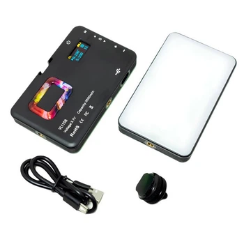 Селфи вспышка ADDWING VL-1158 RGB 8W для блогеров и фотографов с регулировкой 2700-6500K и эффектами света