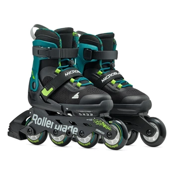 Детские ролики Rollerblade Microblade XT Black Petrol Green 33-36.5