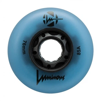 Светящиеся LED колеса для роликов FR Skates Luminous Blue Glow (4шт) 72мм