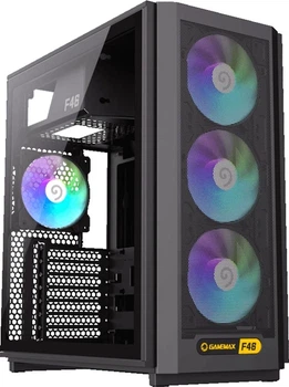 Корпус GameMax F46 BK с 4 ARGB вентиляторами