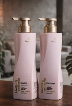 Bogenia Biotin & Collagen Набор для волос: Шампунь + Кондиционер, 2×500 мл