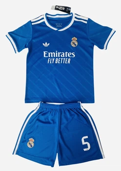 Детская футбольная форма Беллингем Bellingham (Номер 5) ФК "Real Madrid" Новый сезон 25/26. Размер 24 (на рост 125-135см) Вышитые эмблемы.
