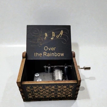 Музична скринька Over the Rainbow 6,5х4 см, чорна (3006596)