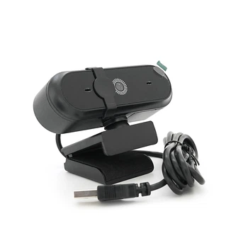 Вебкамера із мікрофоном A03, 2K 30fps, пласт. корпус, Black, BOX