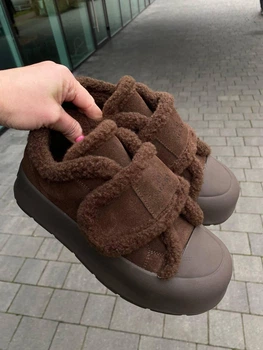 Угги женские зимние UGG из натуральной замши шоколадные 38 (6093)