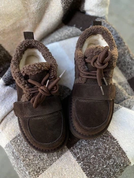 Угги женские короткие замшевые UGG зимние на меху коричневые 36 5263-41