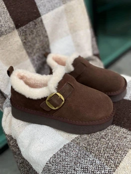 Угги женские укороченные замшевые UGG зимние с мехом на платформе 40 202033