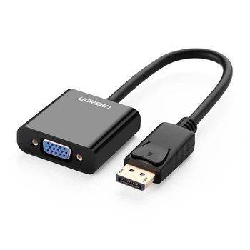 Адаптер перехідник UGREEN DisplayPort to VGA з вбудованим чипсетом 0.26 м Black (DP109)