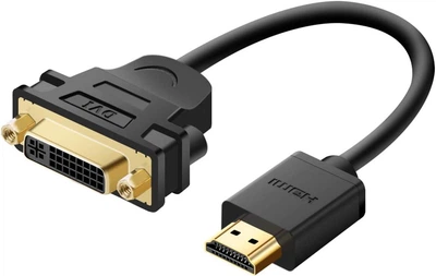 Высокоскоростной кабель-адаптер Ugreen HDMI to DVI-I 24+5 0.15м Black (20136)