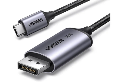 Кабель Ugreen USB-C DisplayPort 2.1 Thunderbolt 4 DP 16k 30hz 10k 60hz 8k 120hz 4k 240hz 1 м Grey (CM707)