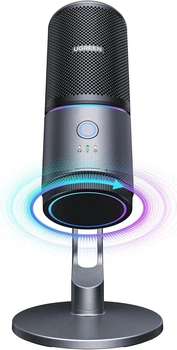 Настольный микрофон Ugreen для ПК USB-микрофон с RGB-подсветкой Black (CM769)