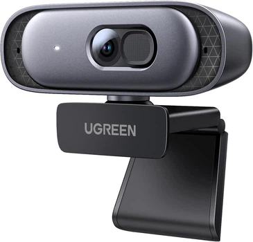 Веб камера UGREEN 2К с микрофоном USB-веб-камера Full HD 1080p/60 кадров в секунду Gray (CM778)