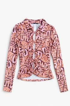 Топ Missguided CL115811 38 рожевий принт