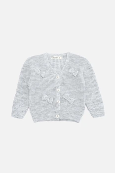 Кофта для девочки 110 цвет светло-серый YUKI ЦБ-00285286