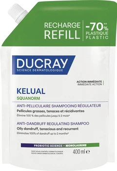 Шампунь против Ducray Kelual Squanorm жирной перхоти рефил 400 мл (3282770401806)