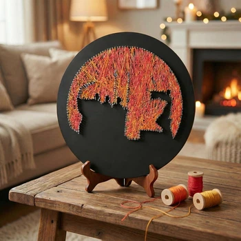 Набір для творчості String Art "Київ. Засновники" Ø 30 см CreateMe