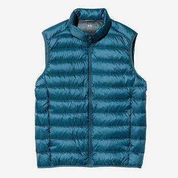 Теплый жилет мужской UNIQLO 564348185 M Бирюзовый (1159852947)