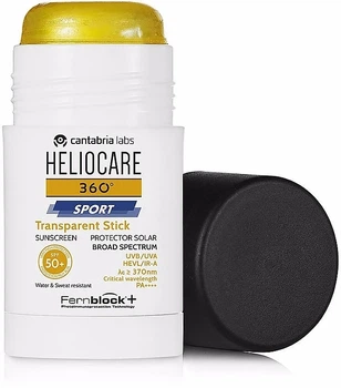 Солнцезащитный стик CANTABRIA LABS для занятий спортом HELIOCARE 360º SPORT TRANSPARENT STICK SPF50+ 25 г