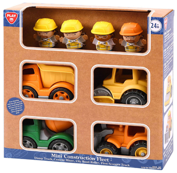 Ігровий набір Playgo Будівельна техніка з фігурками 8 елементів (4892401094414)