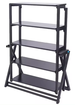 Regał Hedo 2w1 z rozkładanym Stołem Czarny orzech (5904041149276)