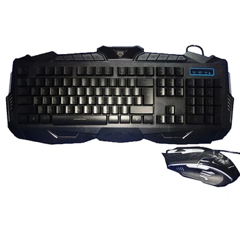 Игровая клавиатура и мышь V100 с подсветкой