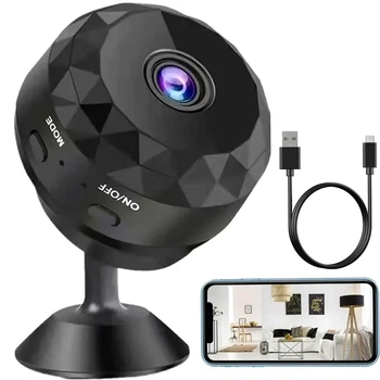 Міні WiFi камера FullHD з магнітним кріпленням та мікрофоном для відеоспостереження з ІЧ-підсвічуванням та датчиком руху