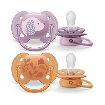 Пустышка Philips AVENT Ultra Soft ультрамягкая 6-18 мес 2 шт (SCF091/18)