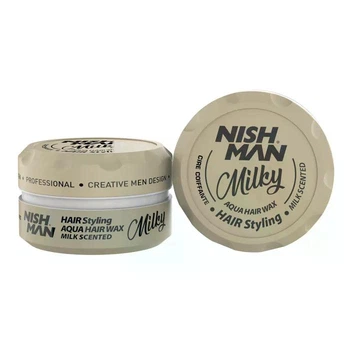 Помада для стайлінгу волосся NISHMAN MILKY AQUA HAIR WAX 150 мл