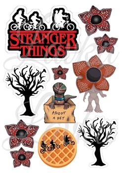 Декор на торт Дивні Дива Stranger Things вафельний папір для торта їстівний друк на вафельному папері харчова вафельна картинка щільна А4 202264201