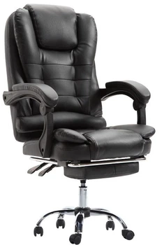 Офісне крісло Hedo BUSINESS з підставкою для ніг та функцією масажу Чорний (5902734872685)