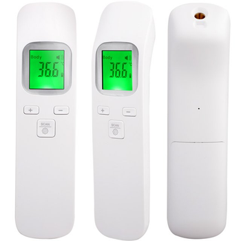 Цифровой бесконтактный инфракрасный термометр электронный LCD 42.9 °C 0.1 °C белый модель GP-100
