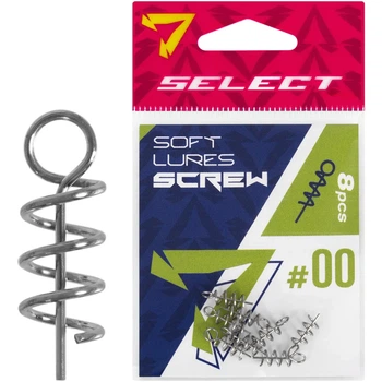 Штопор для силикона Select Soft Lures Screw #00 13mm (8 шт/уп)