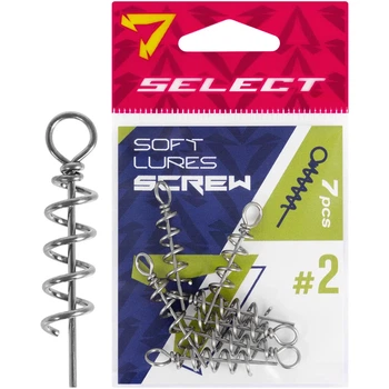 Штопор для силикона Select Soft Lures Screw #2 32mm (7 шт/уп)