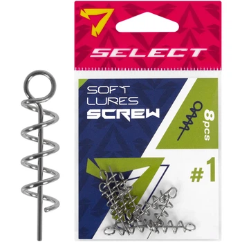 Штопор для силикона Select Soft Lures Screw #1 23mm (8 шт/уп)