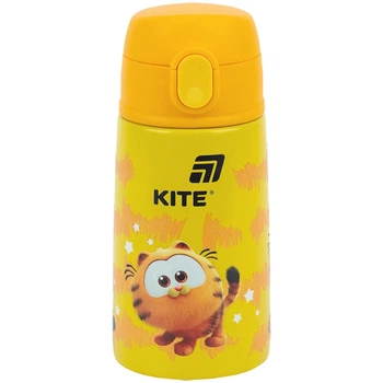 Термос KITE GF25-1261 Garfield, з трубочкою 400мл /GF25-1261/