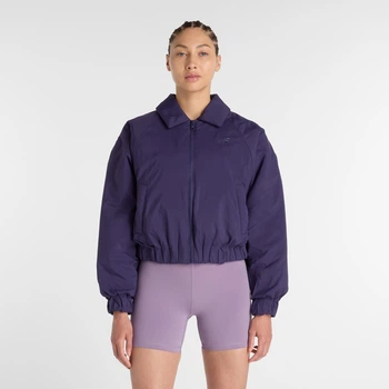 Жіноча фіолетова куртка New Balance Woven Bomber Jacket 40 (L) (WJ61D8YXBOY)