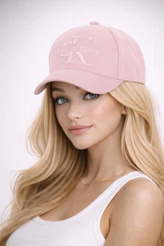 Молодежная кепка с вышивкой Кельвин Кляйн (Calvin Klein) One-size 54-57см Пудровый