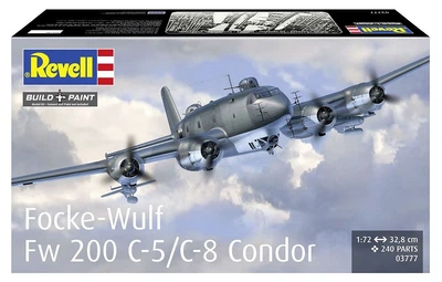 Model do sklejania Revell REV-03777 Samolot Focke-Wulf Fw 200 C-5/C-8 Condor Skala 1:72 240 elementów (4009803037776)