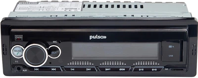 Автомагнитола Pulso 110211:RGB, USB, FM, RCA, LCD-дисплей, 4х50 Вт, управление по Bluetooth