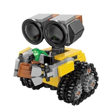 Конструктор робота Валли (WALL-E), 217 деталей, 7.5 х 7.5 х 6.5 см, конструктор для детей, мелкие детали, движущиеся элементы